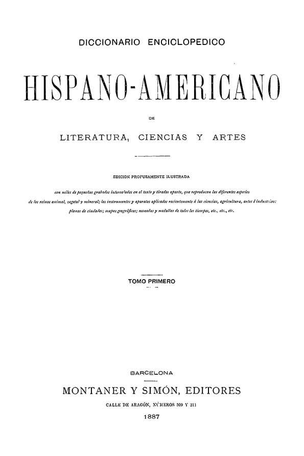 Diccionario enciclopedico hispano-americano de ciencias, literatura y artes - Aflore