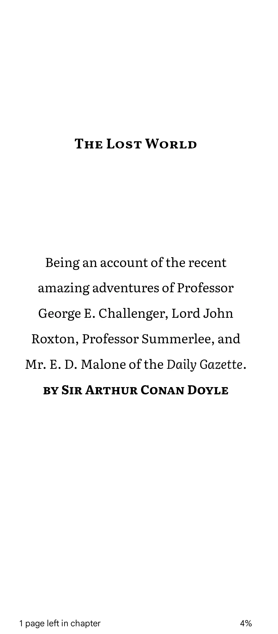 Second Screenshot of The Lost World by Sir Arthur Conan Doyle - Aflore Books Annotated and Illustrated Edition